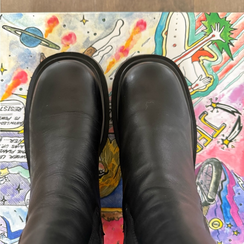 Jeffrey Campbell Lopped Black Leather Boots - Picture 5 of 11